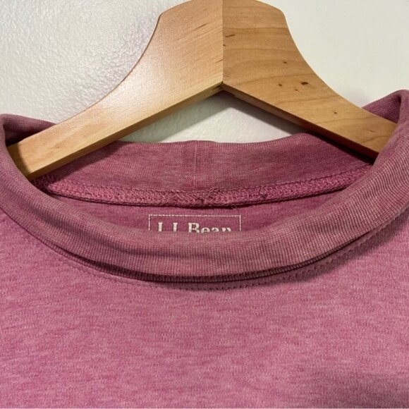L.L. Bean Women’s Pink Mock Neck Long Sleeve Shirt - Size M - Picture 3 of 8